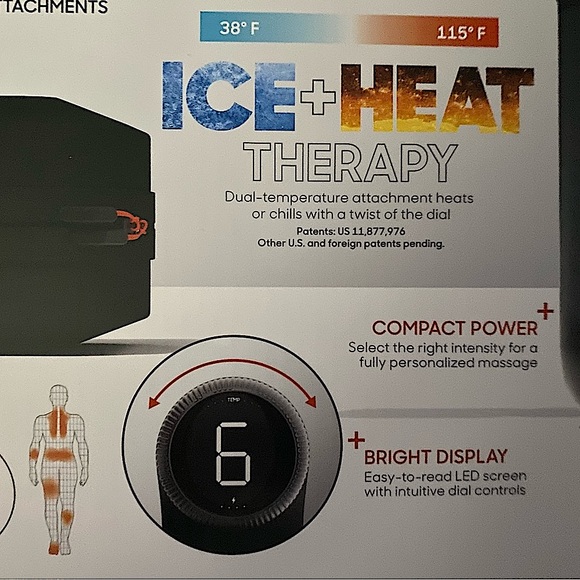 ✨The Sharper Image - Powerboost Pro+ Compact Hot & Cold Percussion Massager✨NEW✨ - Picture 7 of 16